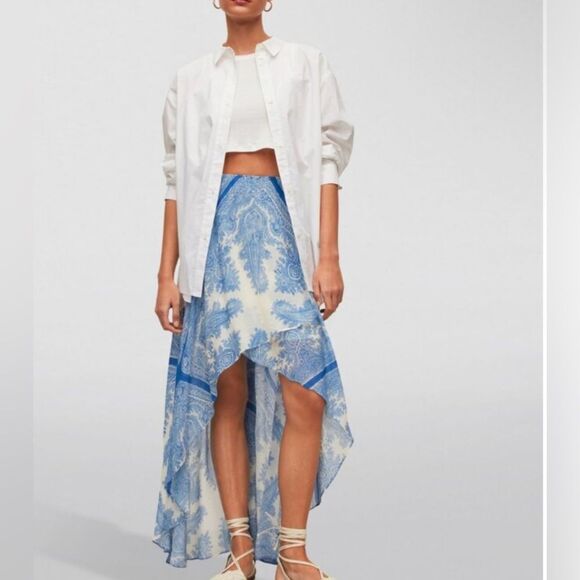 NWT AllSaints Rafaela Print Slvina Maxi Skirt MSRP: $ 229.00 Size 10 - Picture 5 of 7